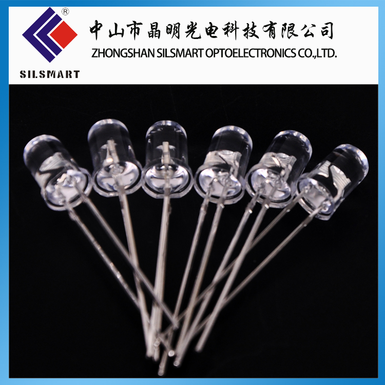 电子应用类-LED直插灯珠 5mm圆形长脚白发绿光（交通灯）